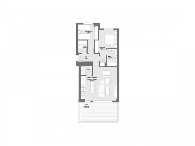 2 Bedrooms Apartment in Torremolinos