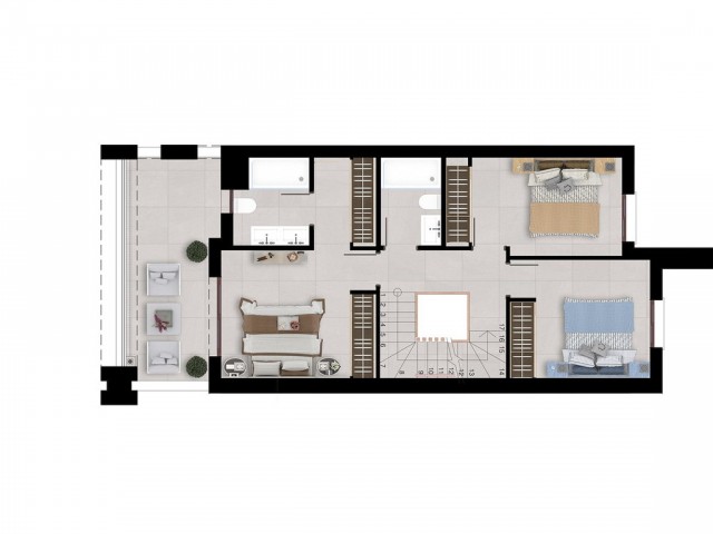 Maison mitoyenne avec 3 Chambres  à Istán