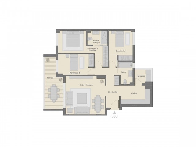2 Bedrooms Apartment in Nueva Andalucía