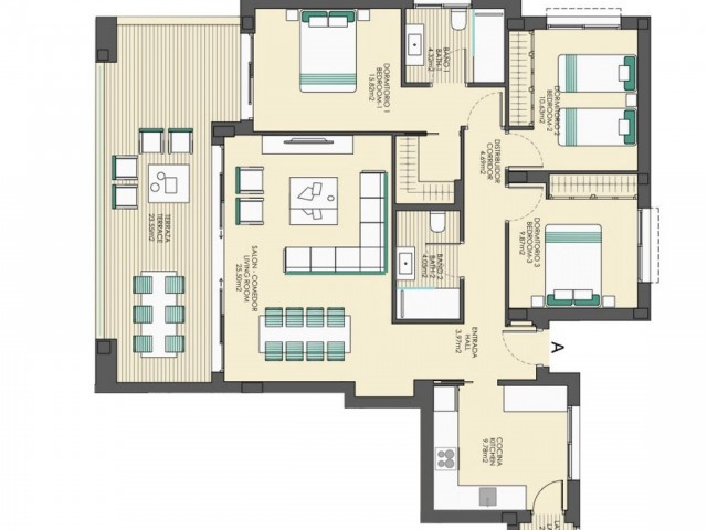 2 Bedrooms Apartment in Casares Playa