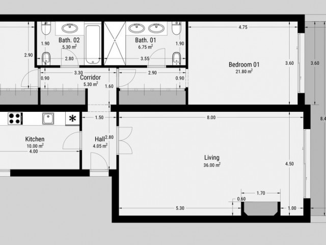 Apartamento con 2 Dormitorios  en Guadalmina Baja