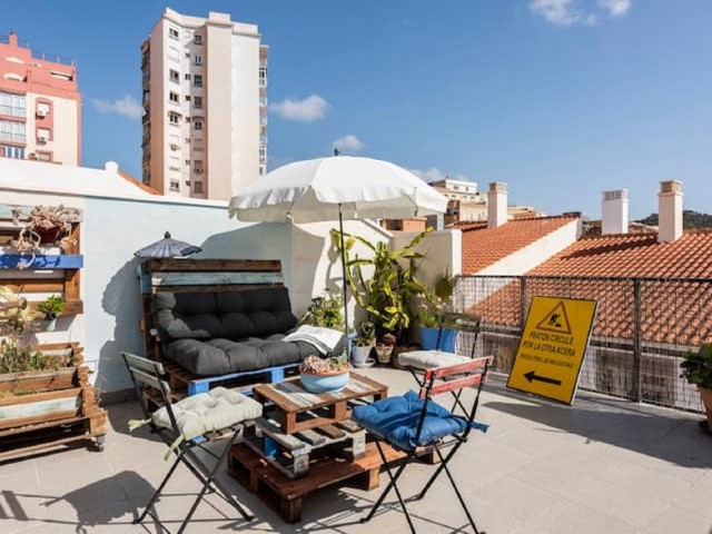 Penthouse avec 2 Chambres  à Málaga Centro