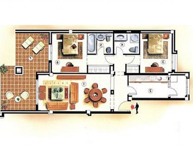 2 Schlafzimmer Apartment in Los Arqueros